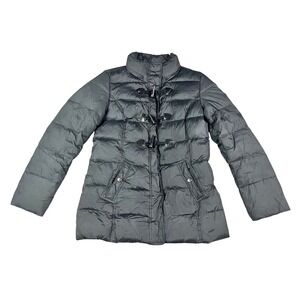 S. Oliver‎ Goose Down Puffer Coat Toggle Closure Black Jacket Women's Size 10